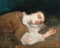 Estudio para Les Demoiselles des bords de la Seine Ete Realismo pintor realista Gustave Courbet